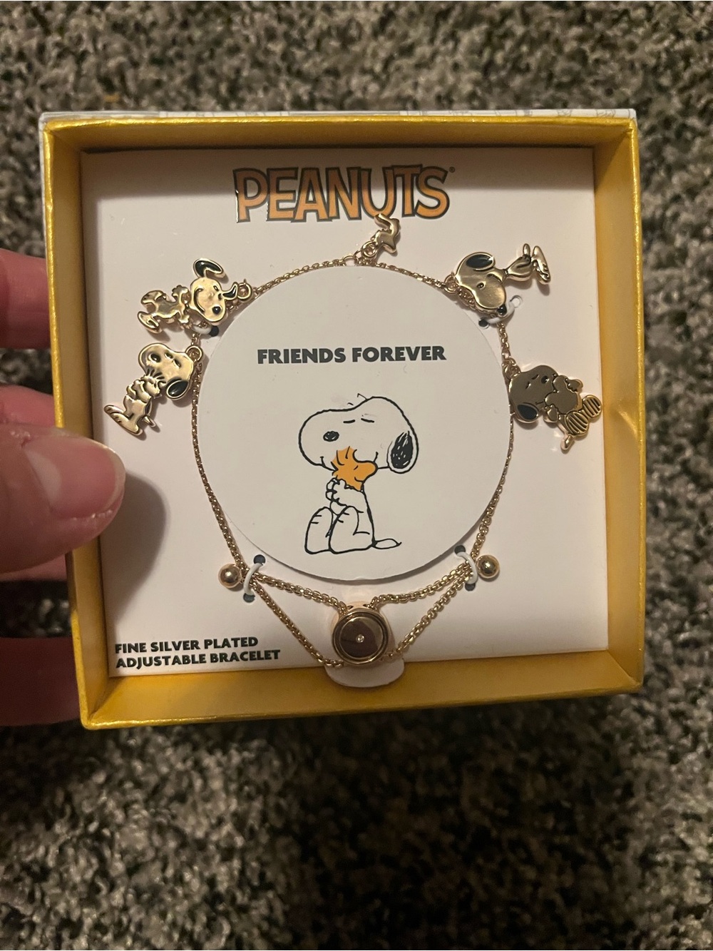 Peanuts snoopy charm bracelet
